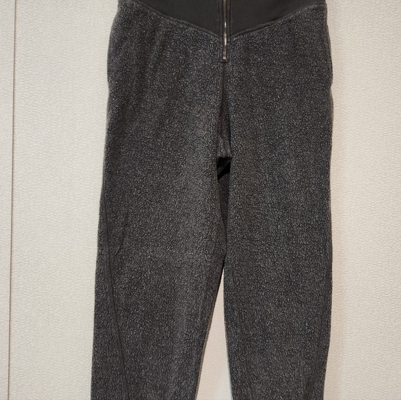 Aerie Gray Cozy Fleece Jogger Zipper Front Medium - Picture 4 of 9